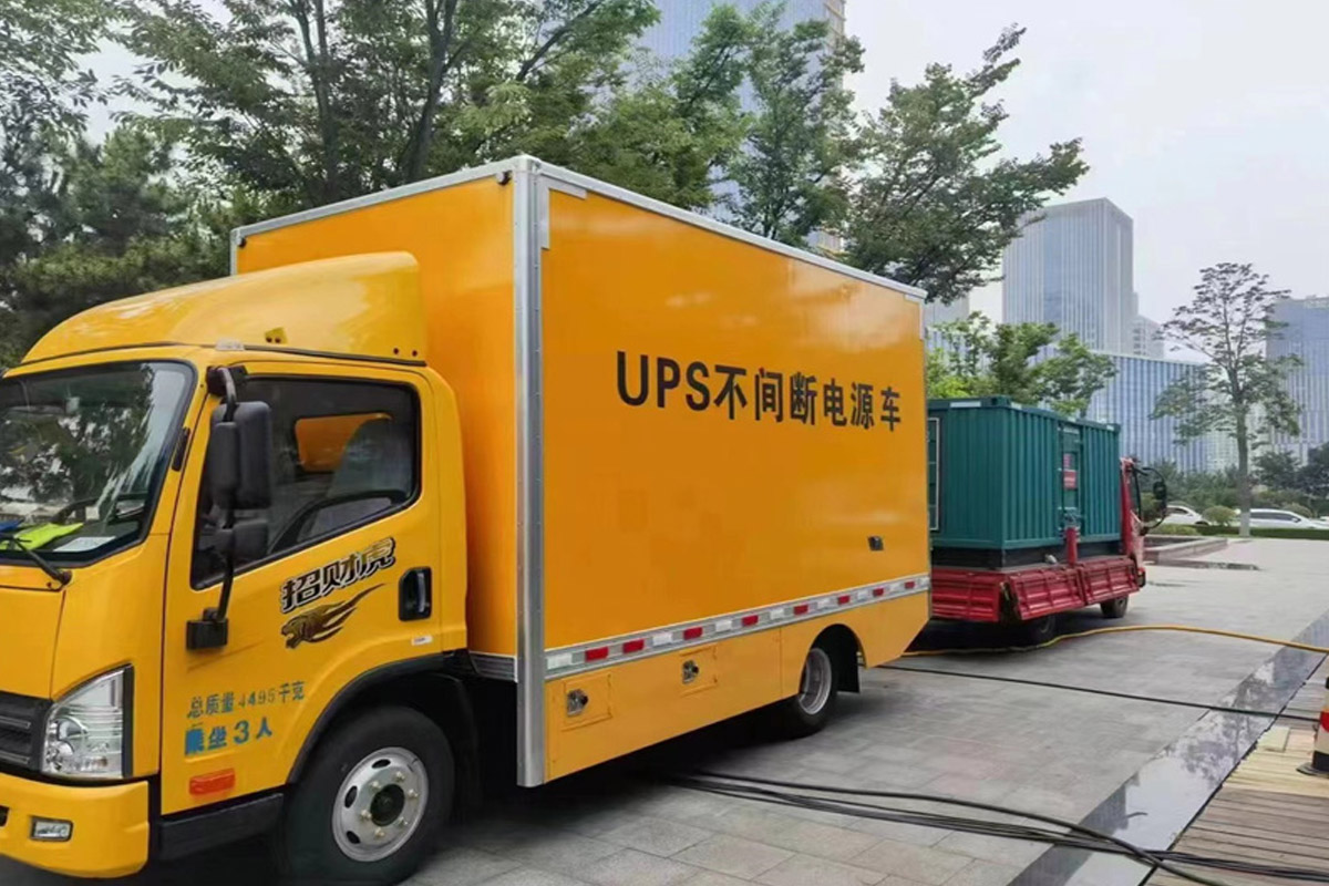 调楼镇发电机租赁施工现场