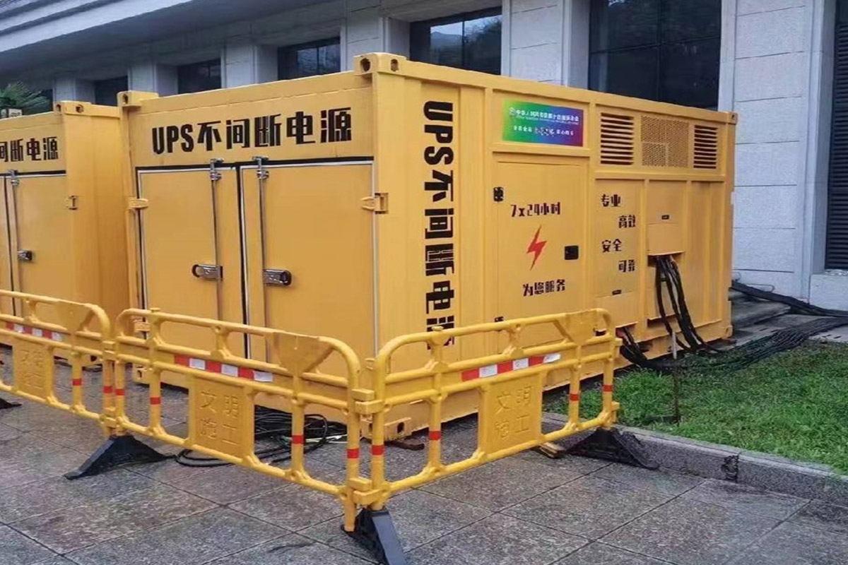 调楼镇发电机租赁施工现场