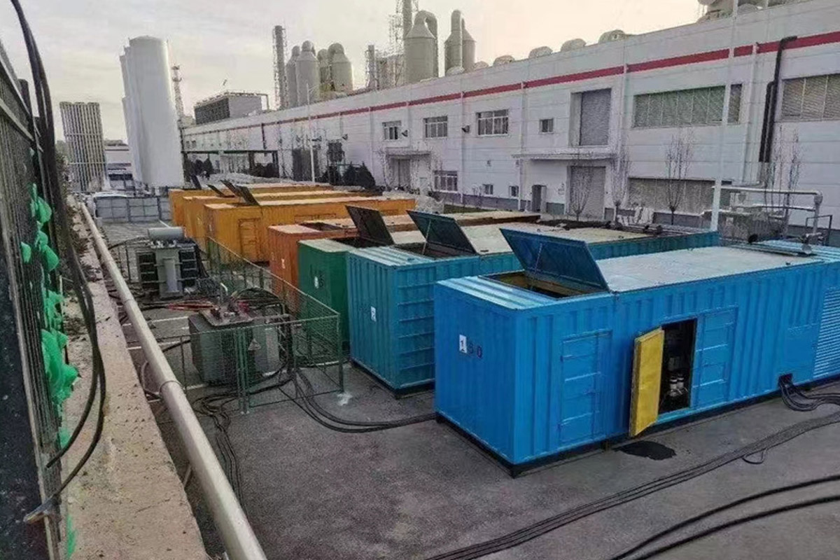 调楼镇发电机租赁施工现场